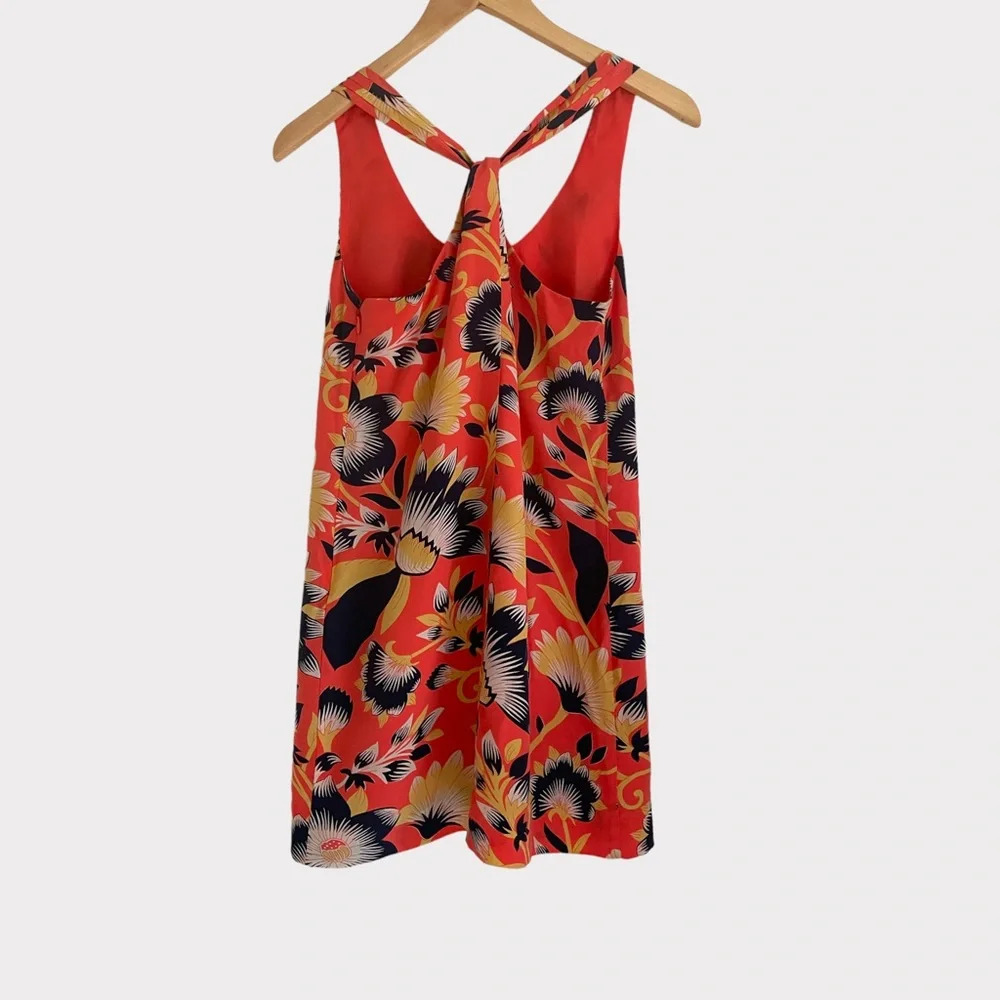 J Crew silk floral print mini dress size 2 - Picture 2 of 7